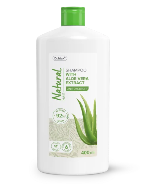Dr. Max Natural Shampoo with Aloe vera 1×400 ml, šampón proti lupinám