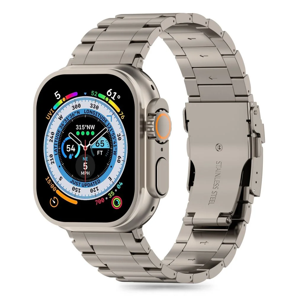 Tech-Protect Stainless remienok na Apple Watch 42/44/45/49mm titanium