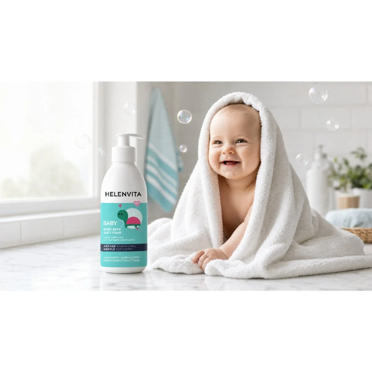 Helenvita Detská umývacia pena na telo 400 ml pre citlivú pokožku
