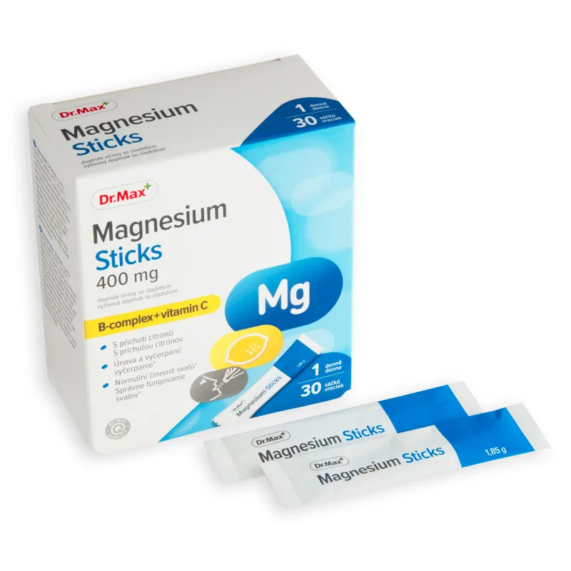 Dr.Max Magnesium Sticks 400 mg 1×30 ks, vrecká