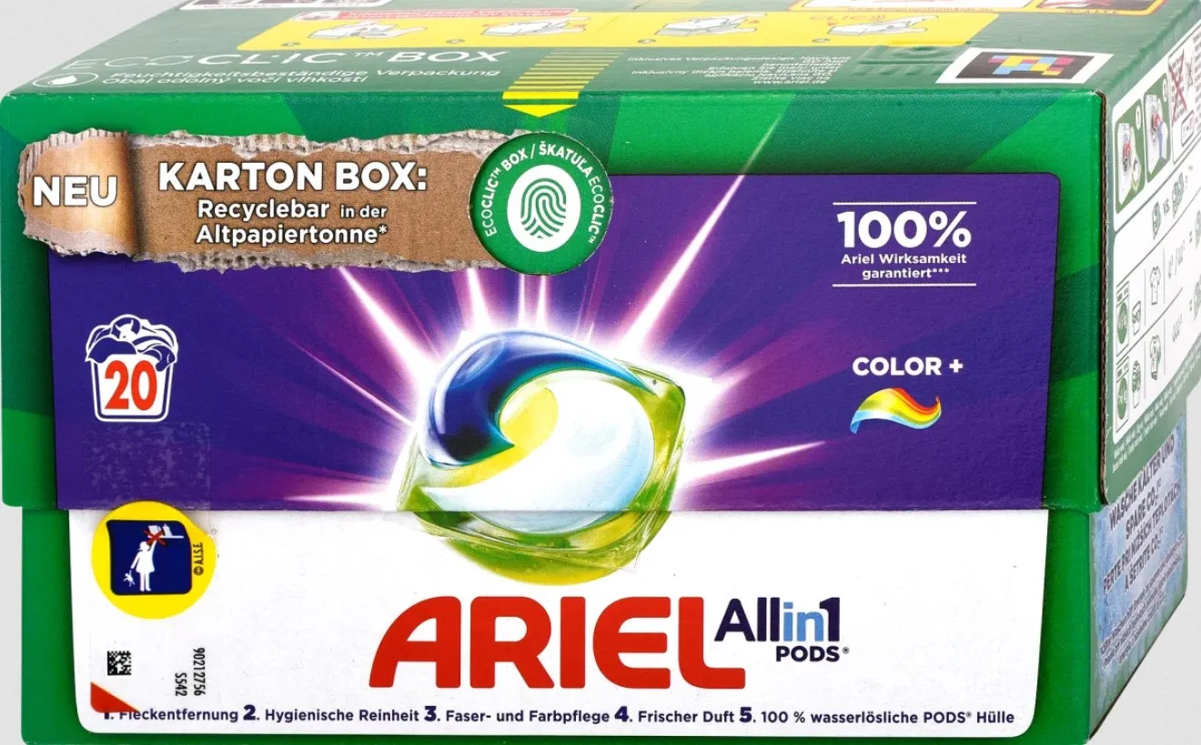 Ariel All-in-1 PODS Color+ , Gélové Kapsuly Na Pranie, 20 Praní