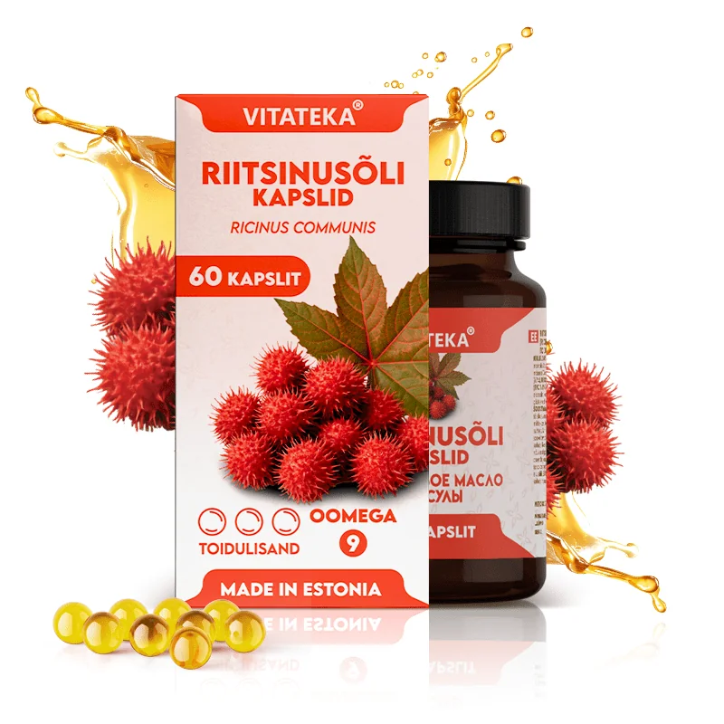 Ricínový olej – 60 kapsúl – Vitateka