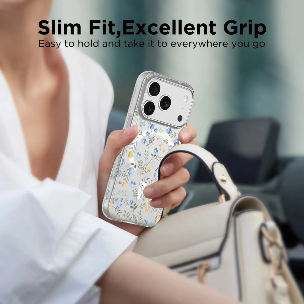 Tech-Protect FlexAir MagSafe kryt na iPhone 17 Pro, spring flowers