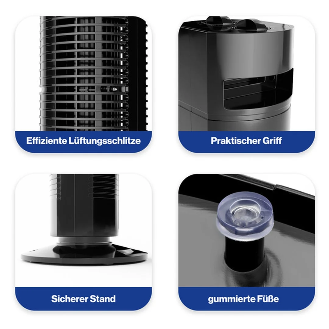 Clatronic TVL 3770 stĺpový ventilátor čierny