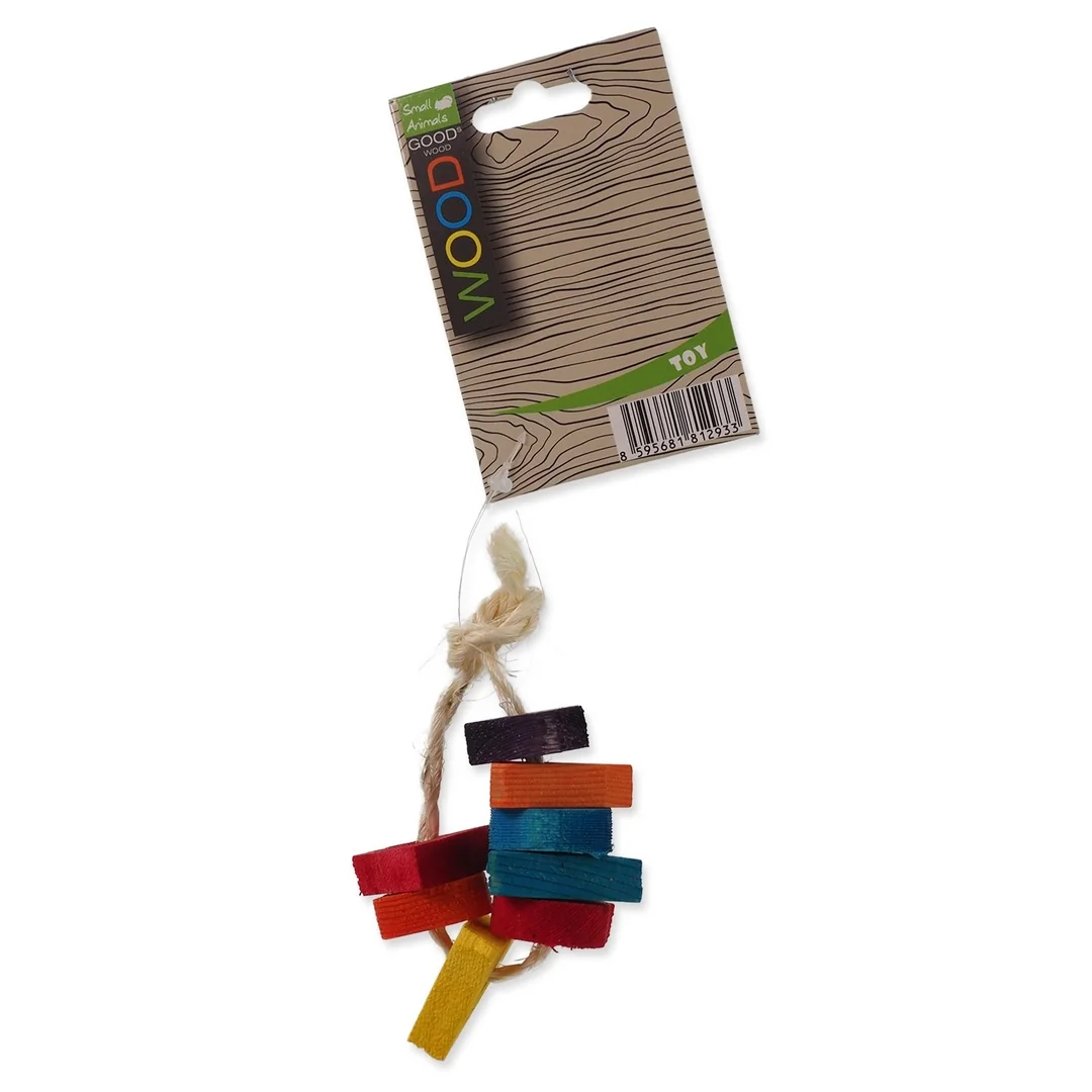 Hračka Small Animals hrkálka farebná 7cm