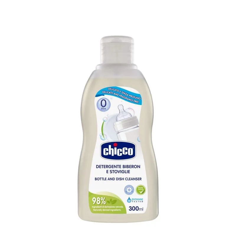 Chicco Prostriedok čistiaci na fľaše a cumlíky, 300 ml 1×300 ml, čistiaca emulzia