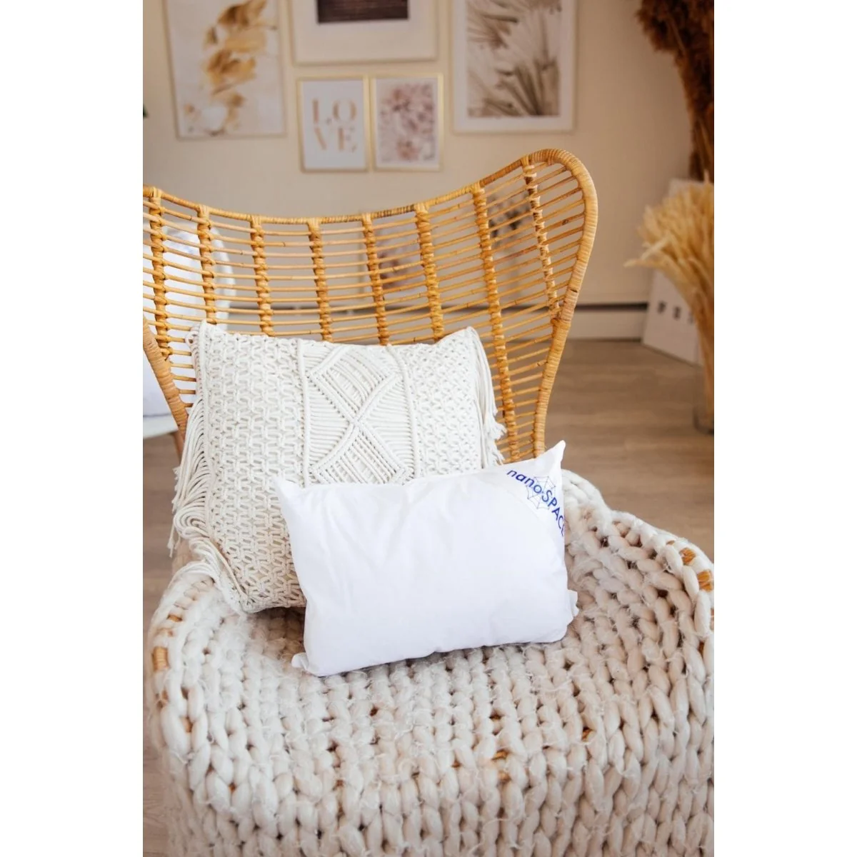 Sada 2 ks guličkových neprešívaných vankúšov bez zipsu 30 x 40 cm, 300 g