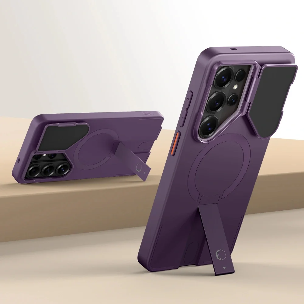 Tech-Protect Kevlar Aura MagSafe kryt na Samsung Galaxy S26 Ultra, fialový lový