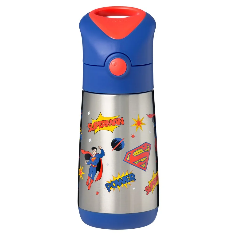 Termoska na pitie so slamkou 350 ml Superman, nerezová oceľ