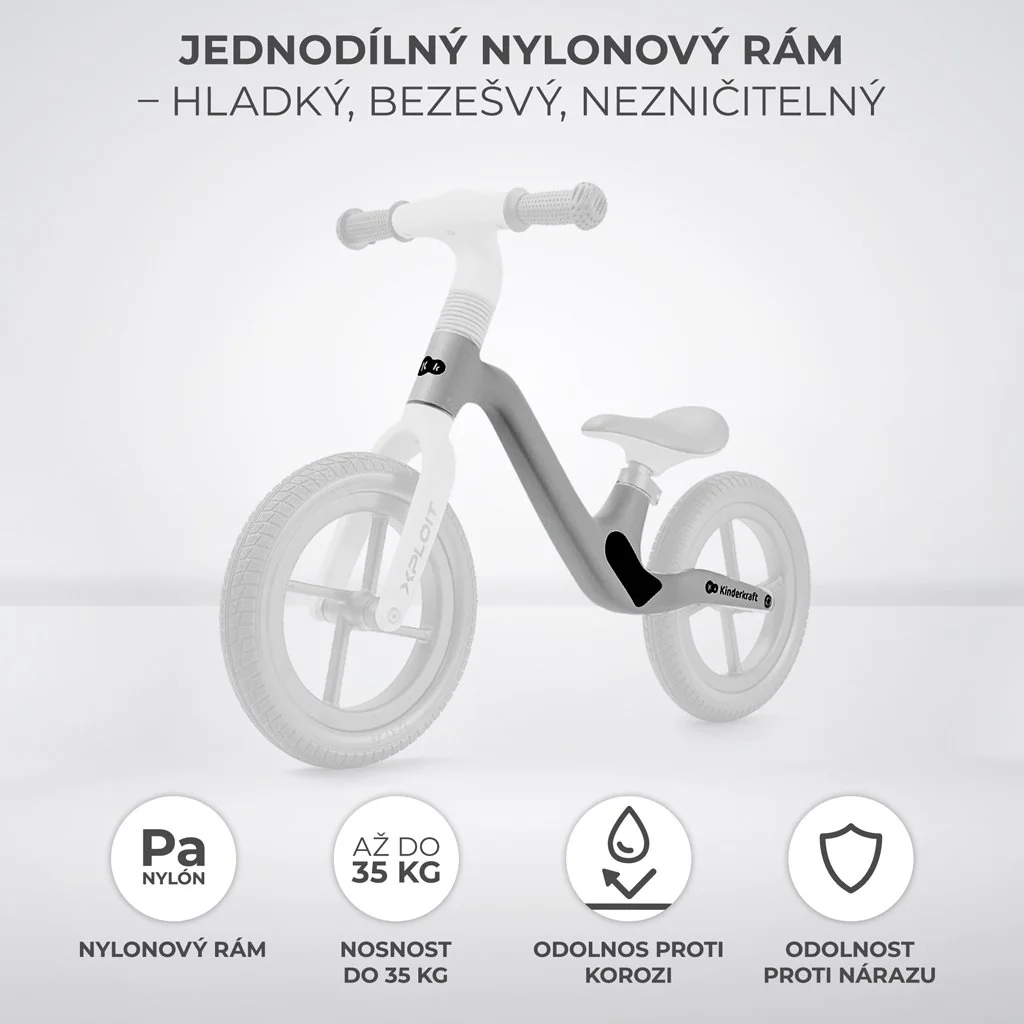 Kinderkraft XPLOIT odrážadlo Moonstone silver