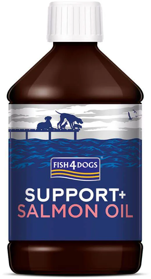 FISH4DOGS Lososový olej pre psy Support+ 500ml