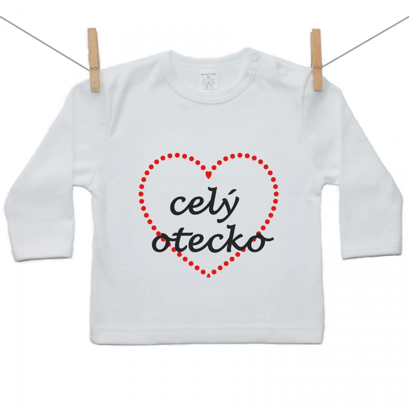 Boodyy Tričko s dlhým rukávom Celý otecko Veľkosť: 116