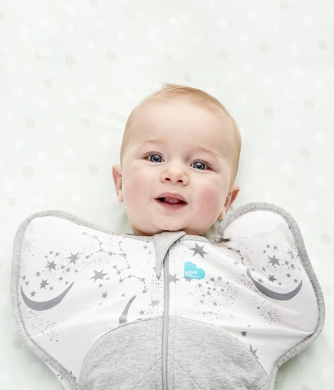 Love To Dream Swaddle UP Warm - Zavinovačka, veľkosť M, biela - 1 FÁZA, 3-6m, 6-8kg 1×1 ks