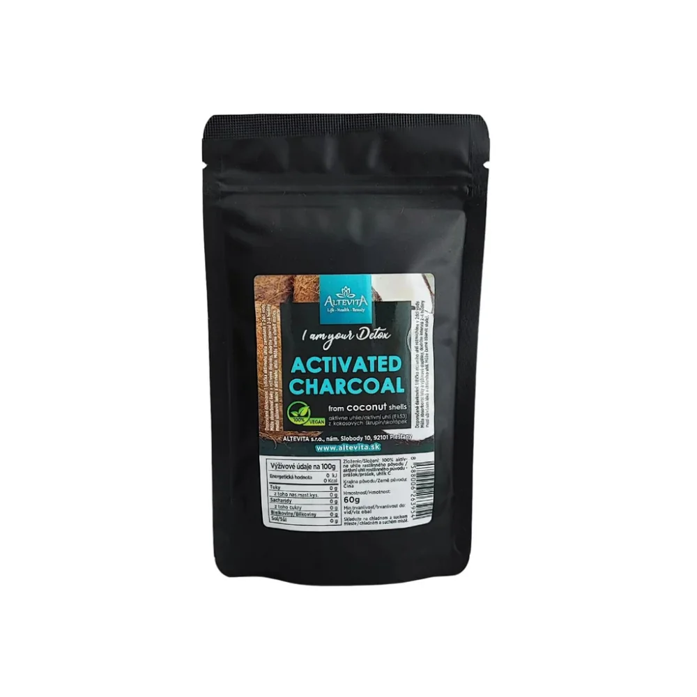 ACTIVATED CHARCOAL - CARBO aktívne uhlie prášok 2 x 60g