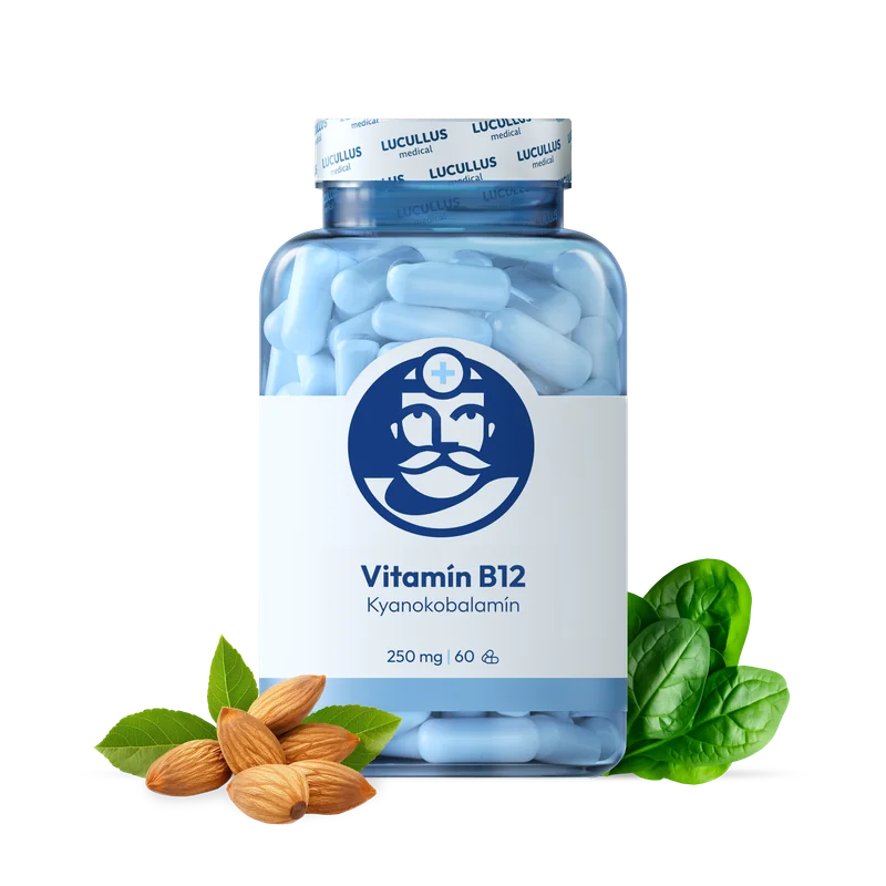 Dr. LUCULLUS Vitamín B12 2× 60 kapsúl Kyanokobalamín