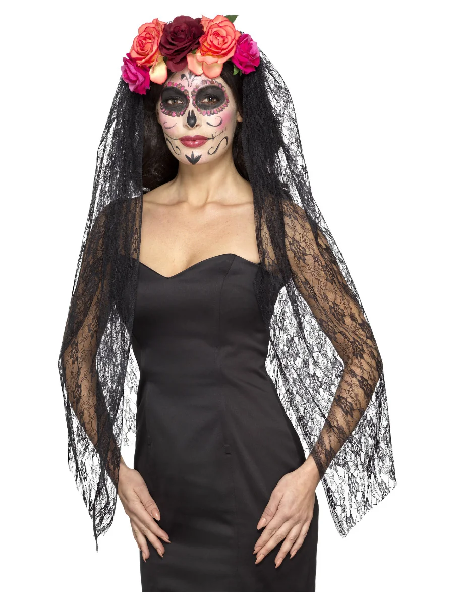 Čelenka Day of the Dead so závojom