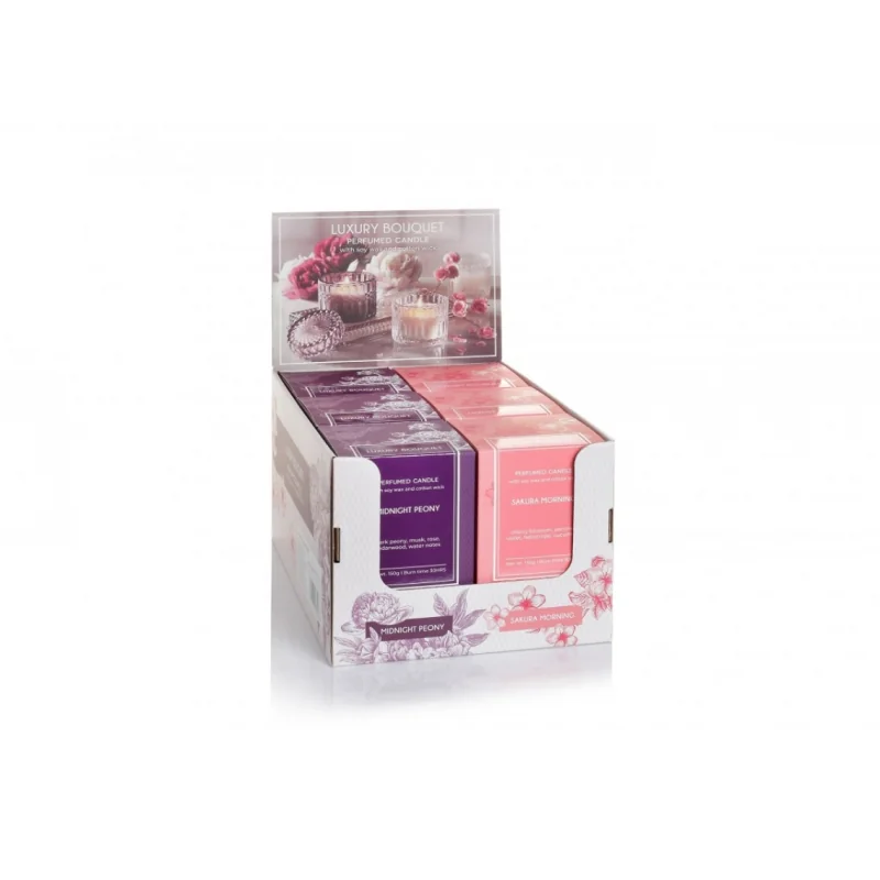 Luxury Bouquet Sakura Morning vonná sviečka BARTEK, 150g/ks