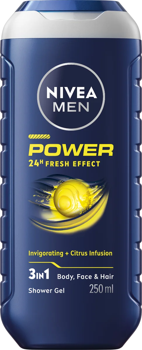 NIVEA Men Sprchovací gél Power Fresh 250ml 1×250 ml, hydratuje pokožku