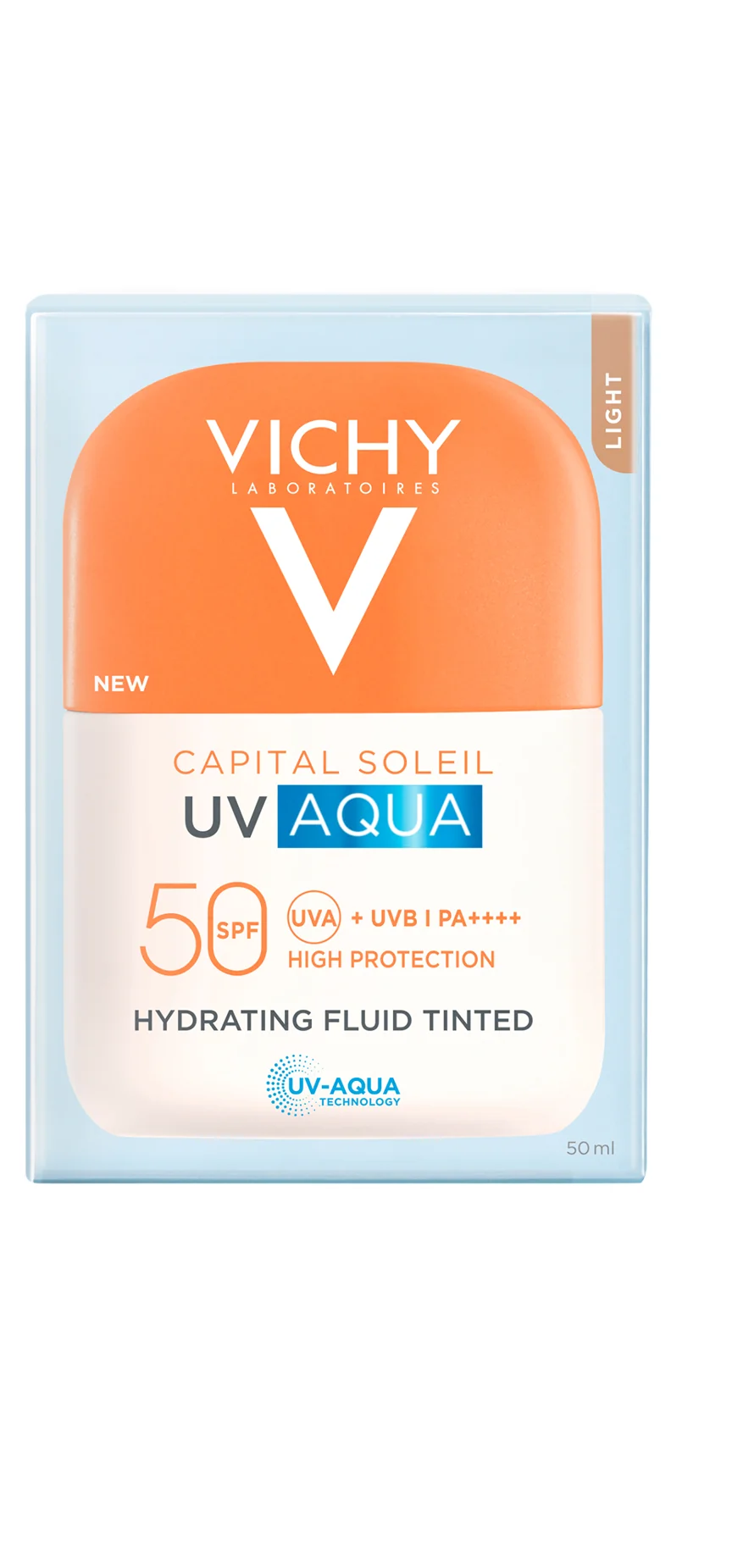 VICHY CAPITAL SOLEIL UV AQUA fluid SPF50 - TÓNOVANÝ LIGHT 50 ml
