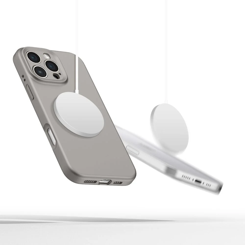 Tech-Protect Liquid Silicone MagSafe kryt na iPhone 16 Pro Max, sivý