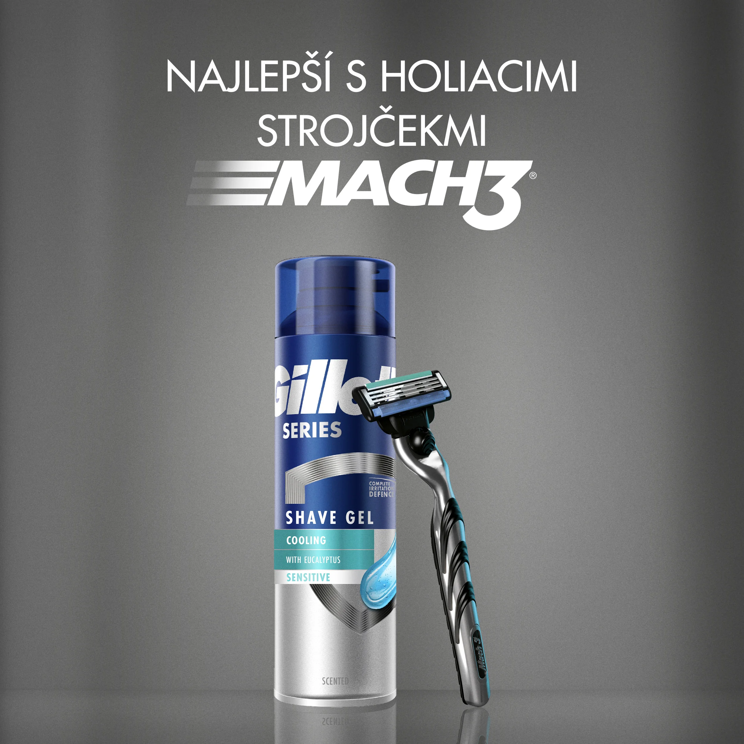 Gillette Series gél na holenie s eukalyptom 200 ml