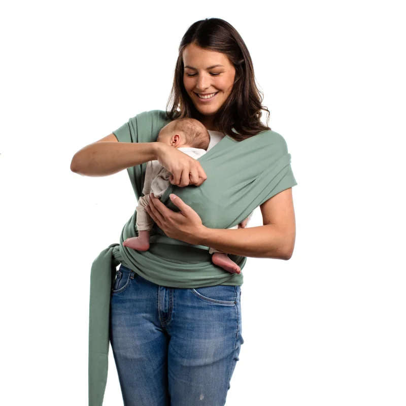 Boba Wrap elastická šatka na nosenie detí, zelená