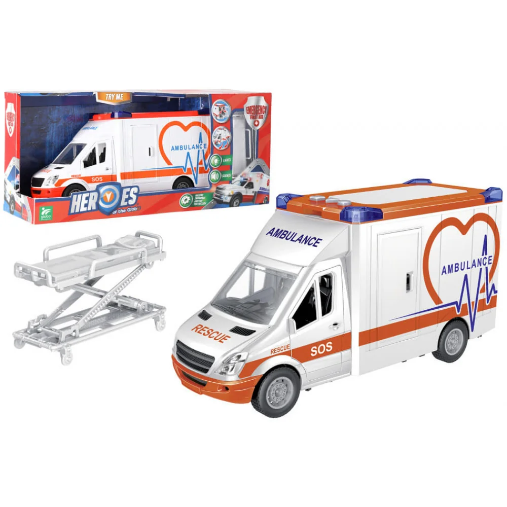 Auto ambulancia 39 cm na baterky s nosidlami-MOVEO Auto ambulancia 39 cm na baterky s nosidlami-MOVEO