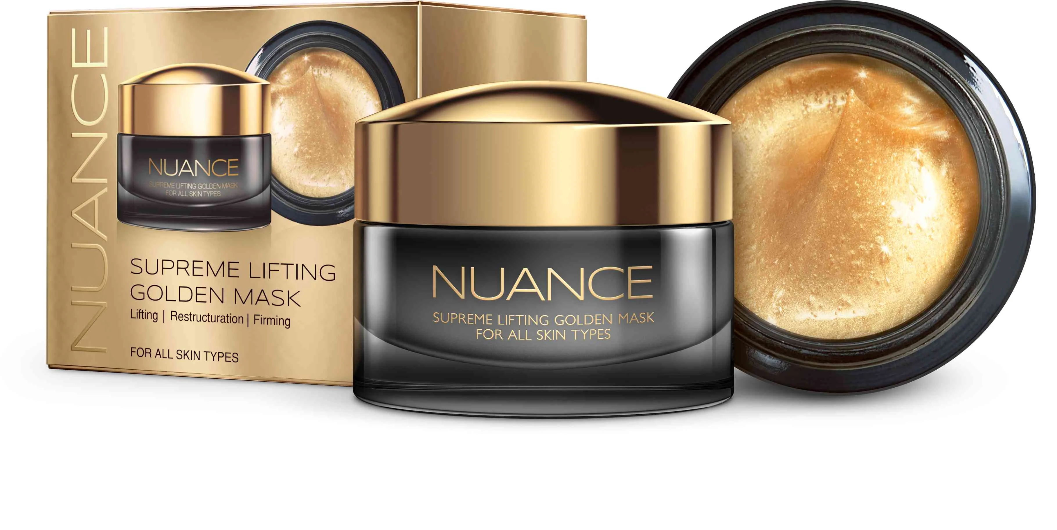 NUANCE SUPREME LIFTING zlatá maska, 50ml 1×50 ml, omladzujúca pleťová maska