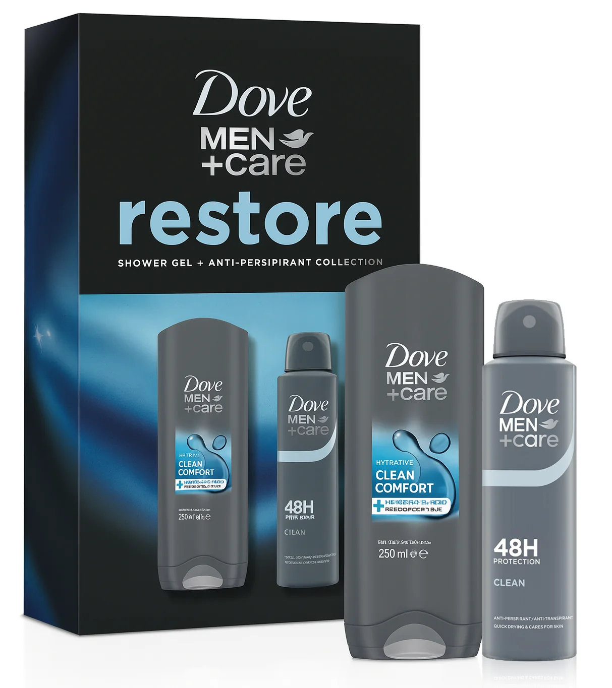 DOVE darčeková kazeta Clean Comfort