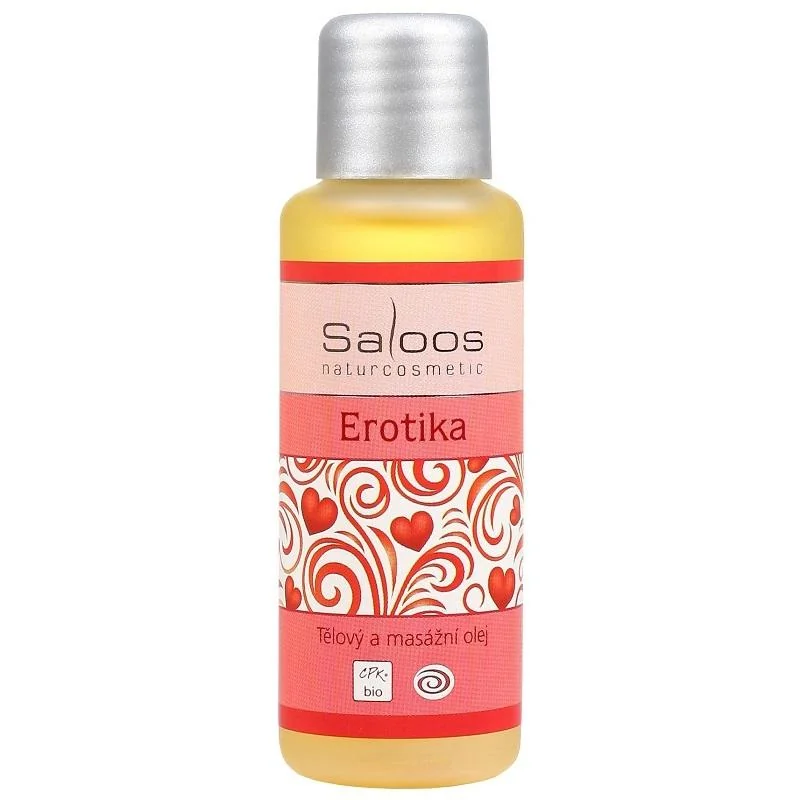Saloos telový bio rastlinný masážny olej EROTIKA Objem: 1000 ml