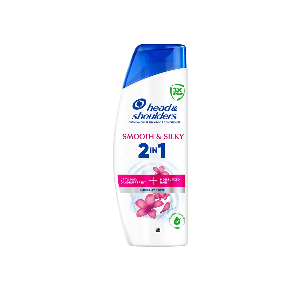 Head&Shoulders Smooth & Silky 2v1 šampón a kondicionér proti lupinám 400 ml
