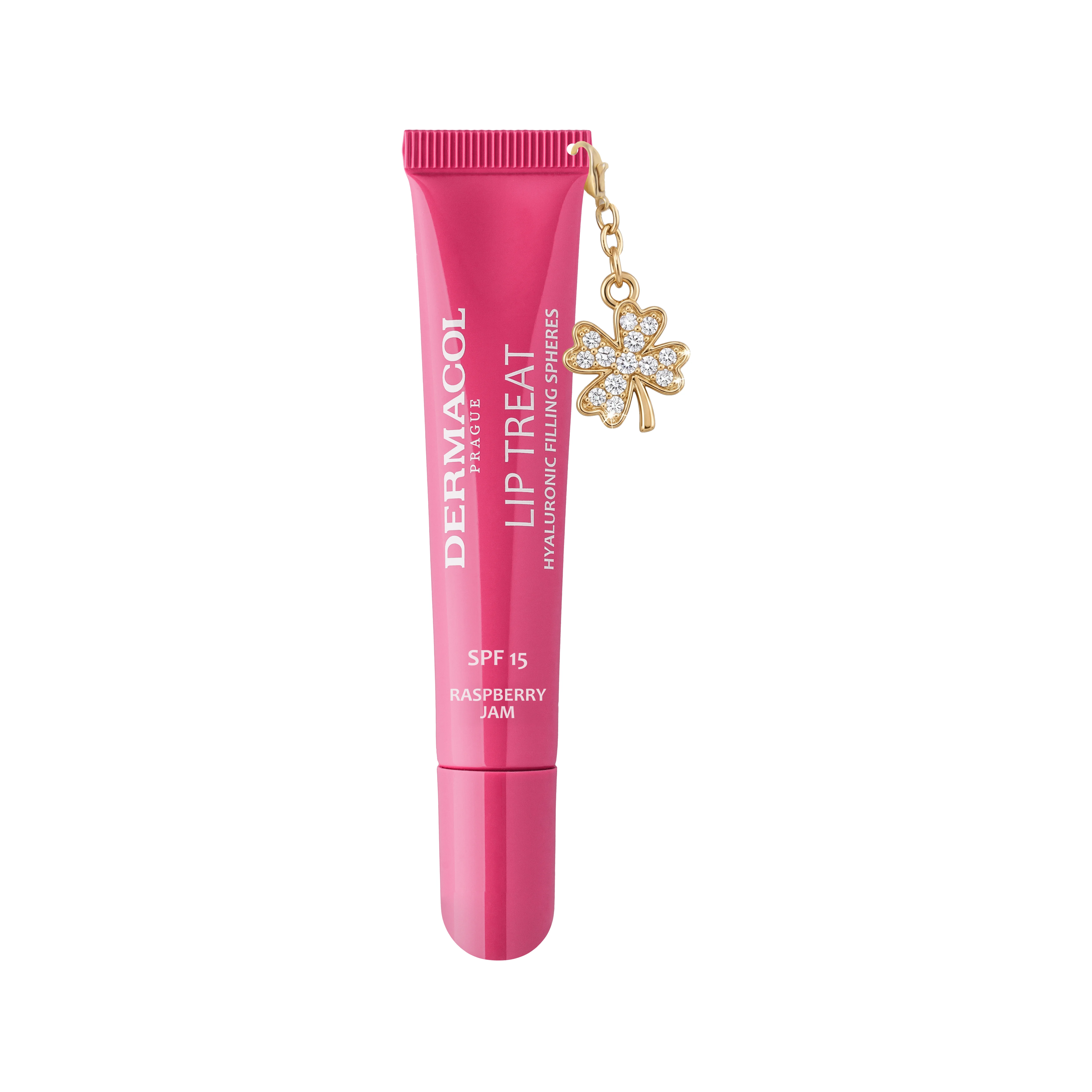 Dermacol Lip Treat péče na pery č. 16 Raspberry Jam SPF 15 s príveskom 10 ml