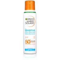 Garnier Ambre Solaire Sensitive Advanced ochranná  pleťová hmla, veľmi vysoká ochrana, svetlá citlivá pokožka, SPF 50+, 150 ml