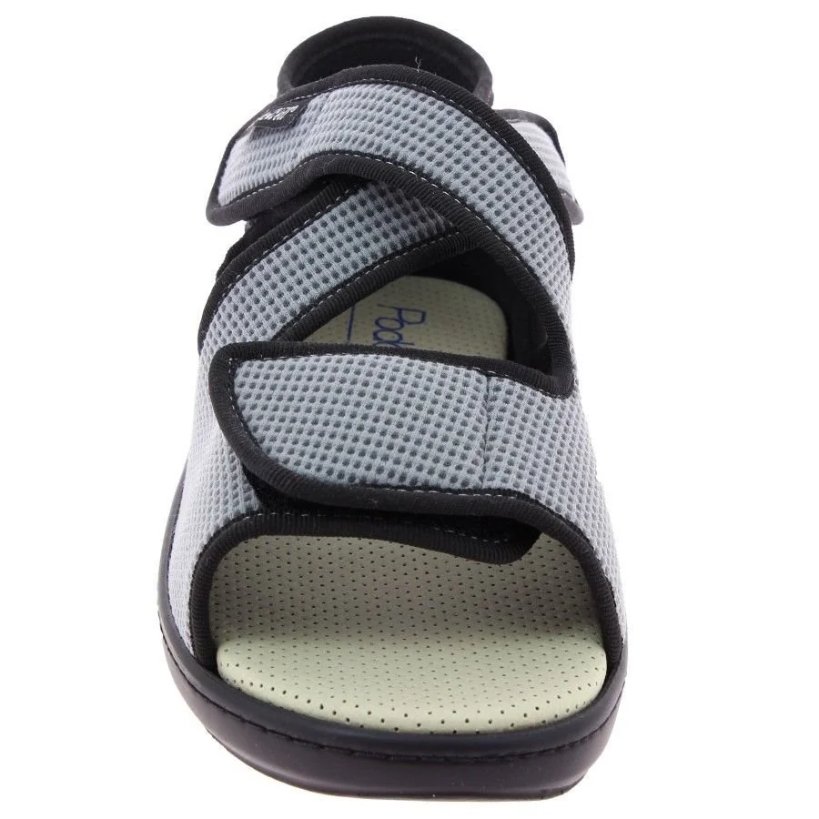 ACADÉMIE zdravotné sandále pre opuchnuté nohy, unisex, sivé, veľkosť: 37