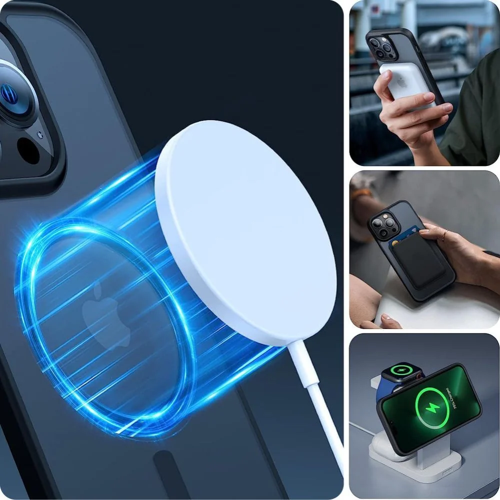Tech-Protect Magmat MagSafe kryt na iPhone 15 Pro Max, tmavomodrý