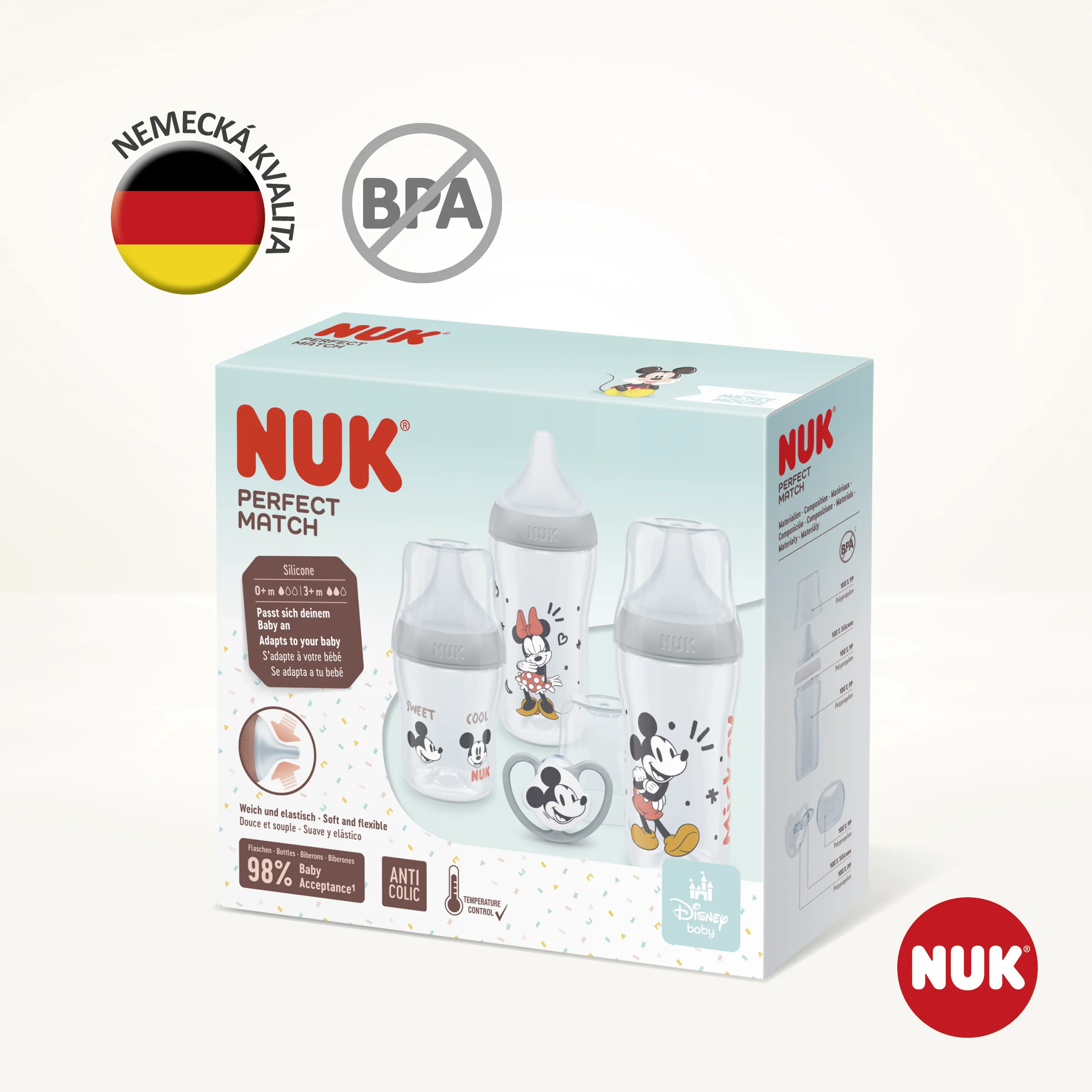 NUK Perfect Match Disney Mickey Mouse 1 set