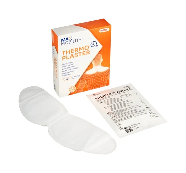 Dr. Max Thermoplaster 29,5x9,5cm 4 ks 1×4 ks, hrejivé náplasti na krk a ramená