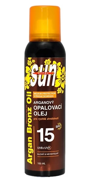 SUN ARGAN suchý opaľovací OLEJ SPF15 1×150 ml, opaľovací olej