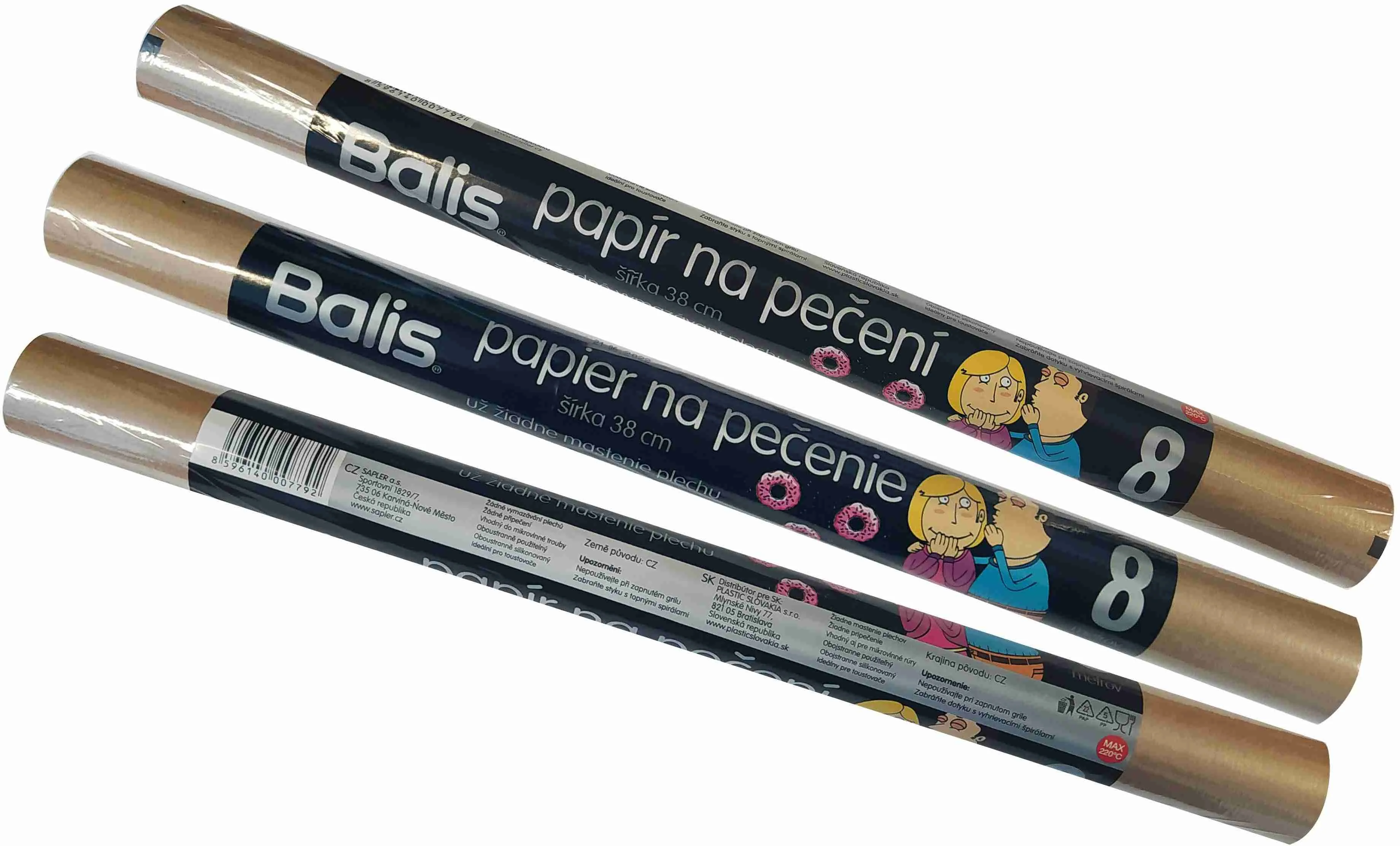 BALIS Papier na pečenie 38 cmx8m BALIS 1×1 ks, papier na pečenie