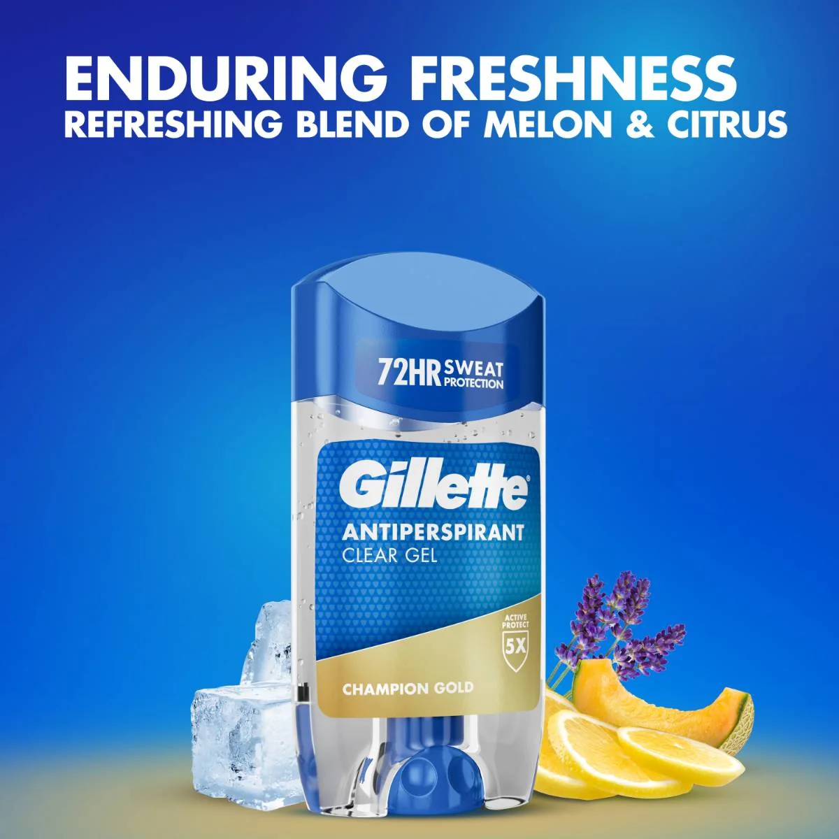 Gillette Champion Gold Pánsky gélový antiperspirant 70 ml