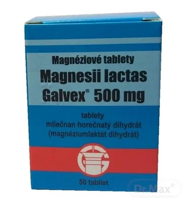MAGNÉZIOVÉ TABLETY 500 MG - GALVEX