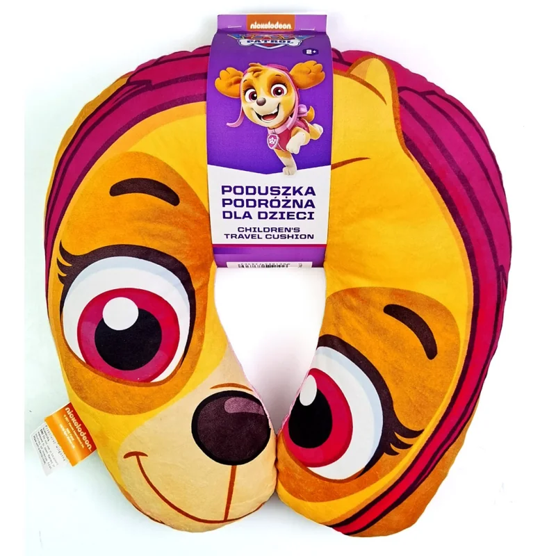 Nickelodeon Opierka hlavy / cestovný vankúš Paw Patrol Skye, ružová, 2+ STPP-003
