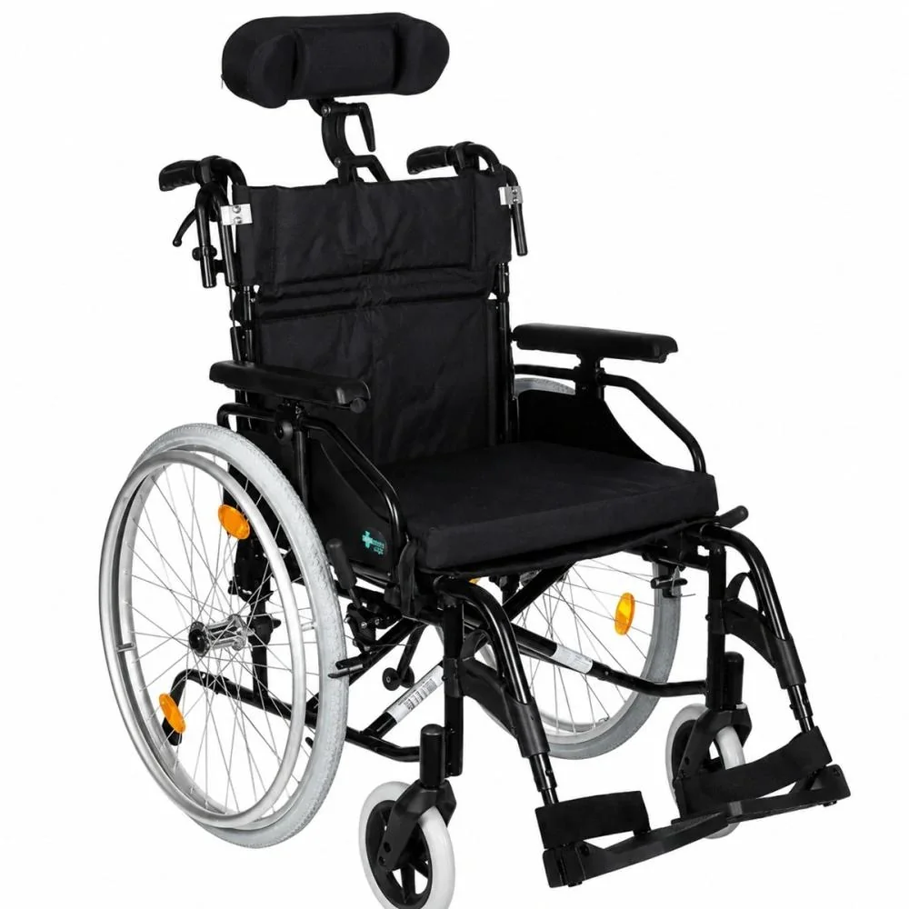 Invalidný vozík s opierkou hlavy RF-3 Cruiser Active Z, 48cm čierny Farba: čierna
