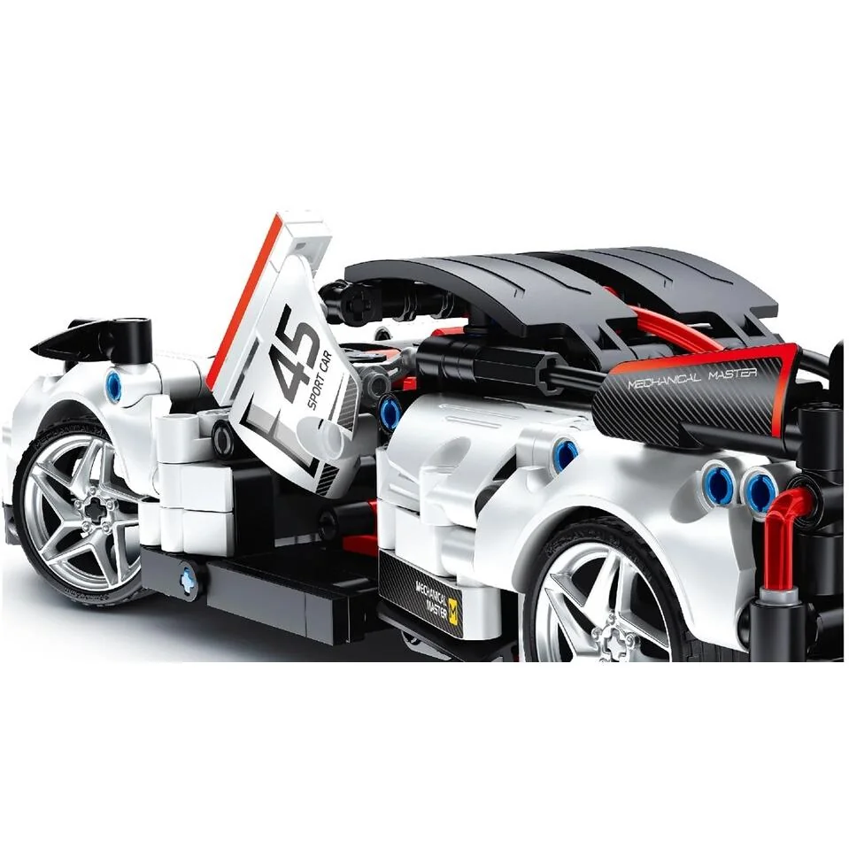 Pretekárske auto RC mechanická stavebnica 476 dielikov