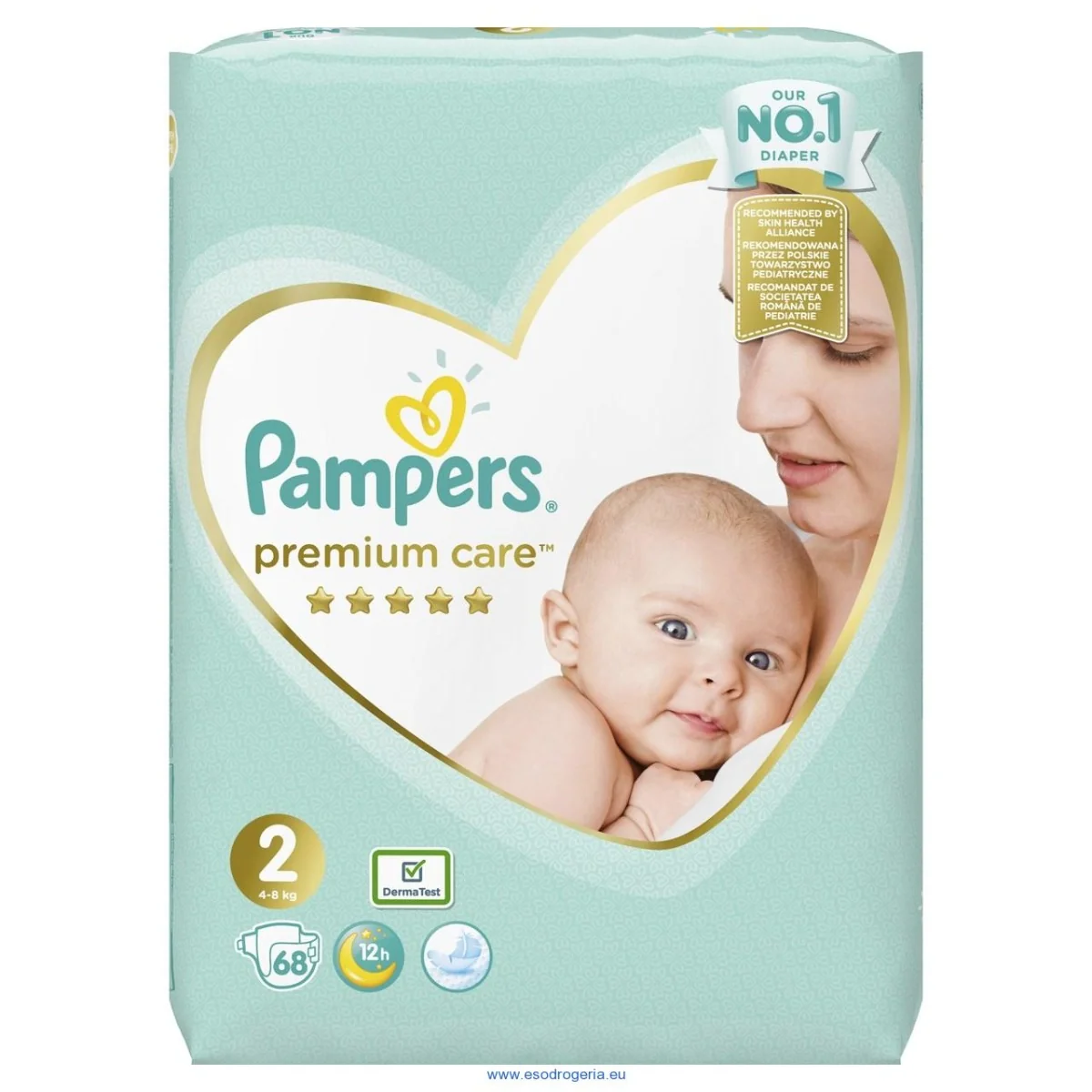 Pampers Premium Care S2 68ks (4-8kg) 1×68 ks, plienky