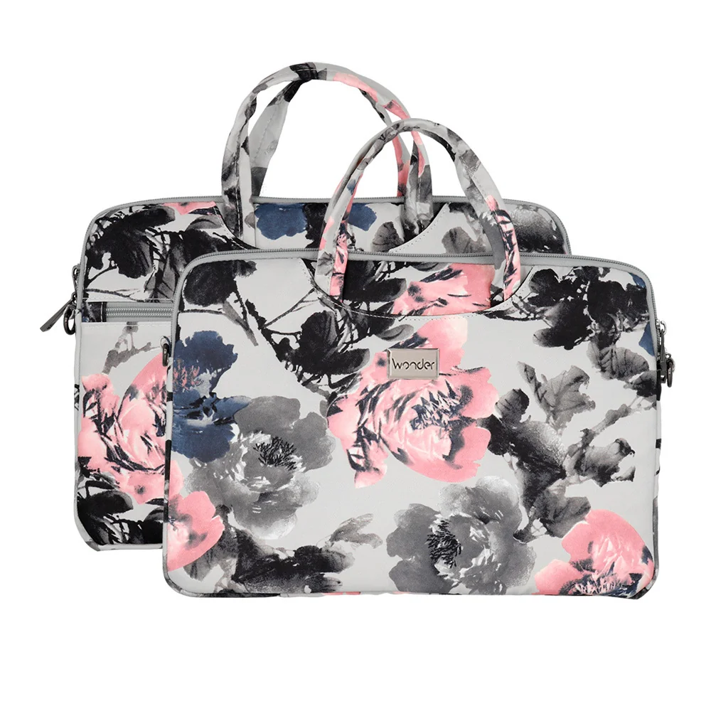 MG Wonder Briefcase taška na notebook 13-14'', peonies