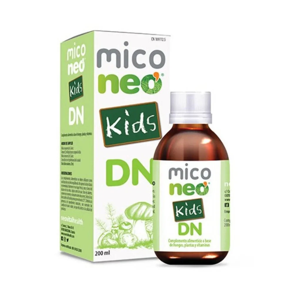 Neovital Health MICONEO DN KIDS - Sirup pre deti s extraktom z hlivy, shiitake a korálovca ježovitého + acerola, 200 ml