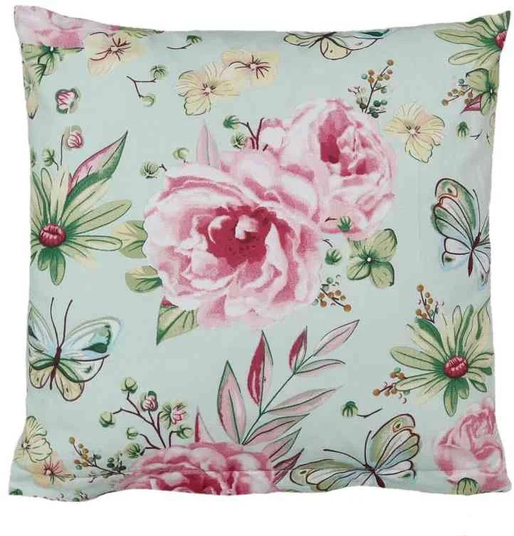 Obliečka 90/473 40x40cm sv. zelená lúka 1×1 ks, bavlnená obliečka na vankúš