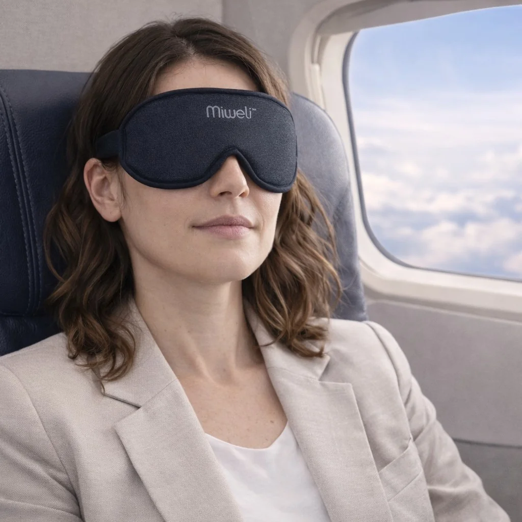 3D maska na spanie – úplná tma a maximálne pohodlie