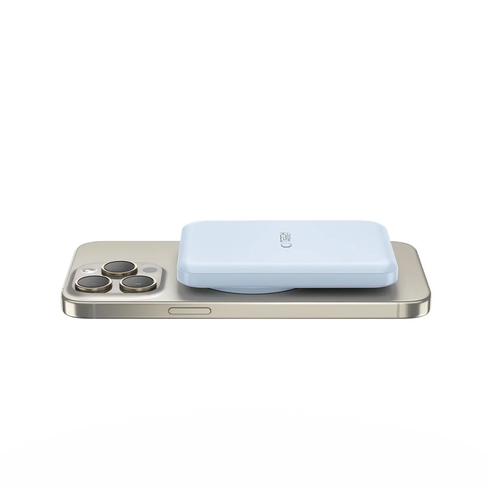 Tech-Protect PB10 LifeMag MagSafe Power Bank 5000mAh, modré